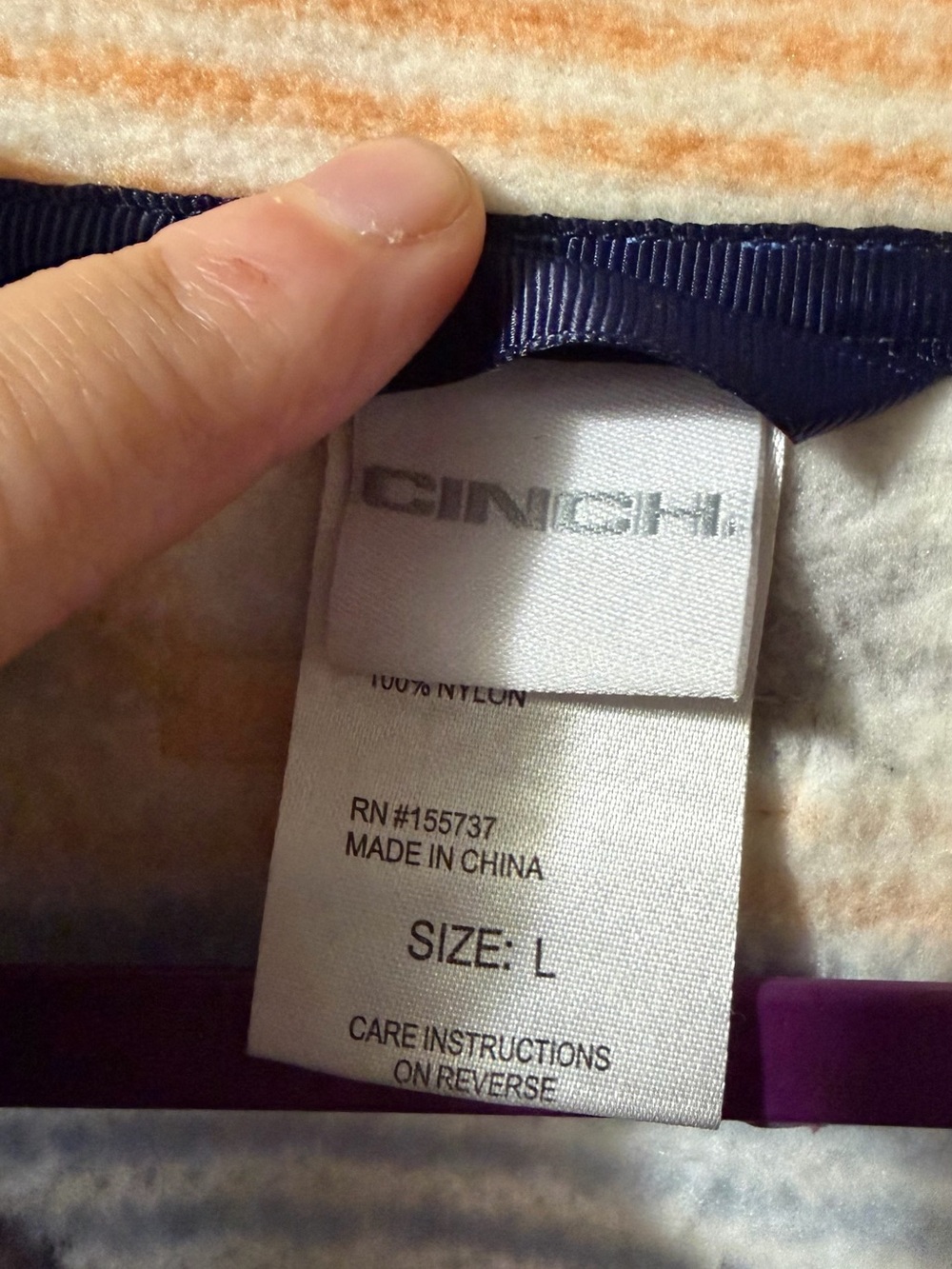 Cinch Women's Striped Zip-Up Pullover in Cream, Blue & Yellow - Picture 2 of 3